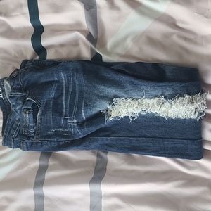Jeans, 29, blue, machine jeans, distressed